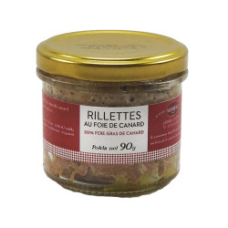 Rillettes au Foie de Canard 20 % Foie Gras – 180 g | Maison Sudreau – Le Marché des Délices
