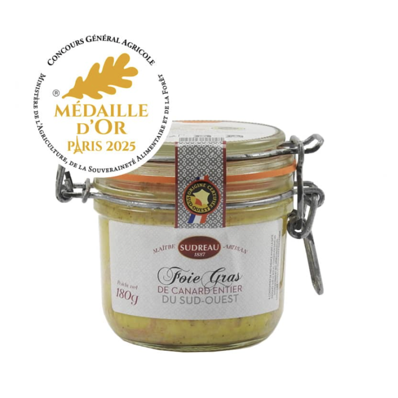 Foie Gras de Canard Entier du Sud-Ouest – Spécialité Artisanale 125 g