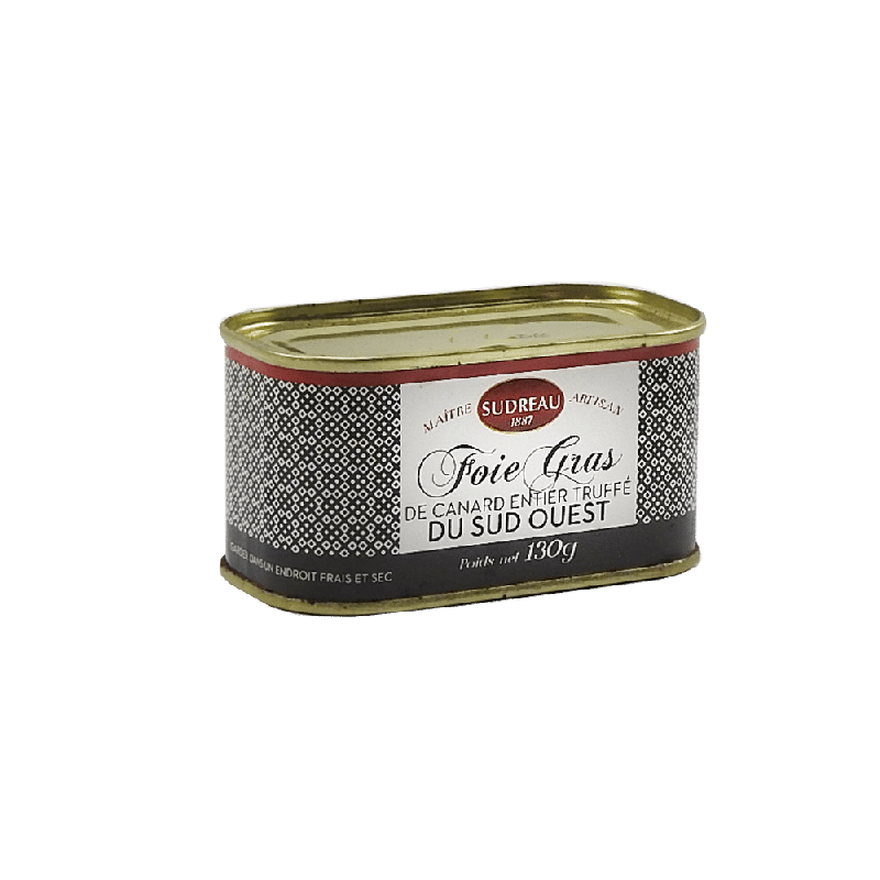 Foie Gras de Canard Entier Truffé du Sud-Ouest 130 g – Sudreau | Marché des Délices