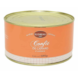 Confit de Canard 1,285 kg – 4 Cuisses – Maison Sudreau | Marché des Délices