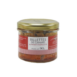 Rillettes de Canard au Piment d’Espelette 90 g – Sudreau | Marché des Délices