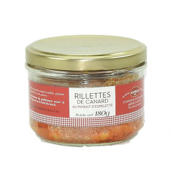 Rillettes de Canard au Piment d’Espelette – 180 g