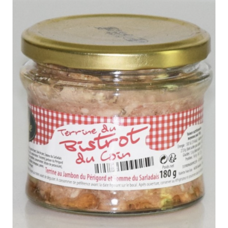 Terrine au Jambon du Périgord et Tomme du Sarladais – 180 g