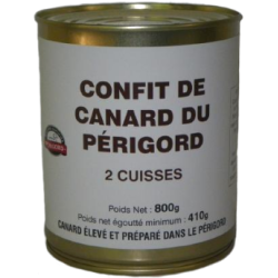 Confit de Canard IGP 2 Cuisses 800 g – Spécialité Sud-Ouest