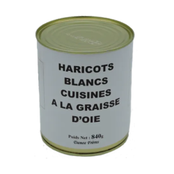 Haricots Blancs à la Graisse d’Oie 420 g – Accompagnement du Sud-Ouest