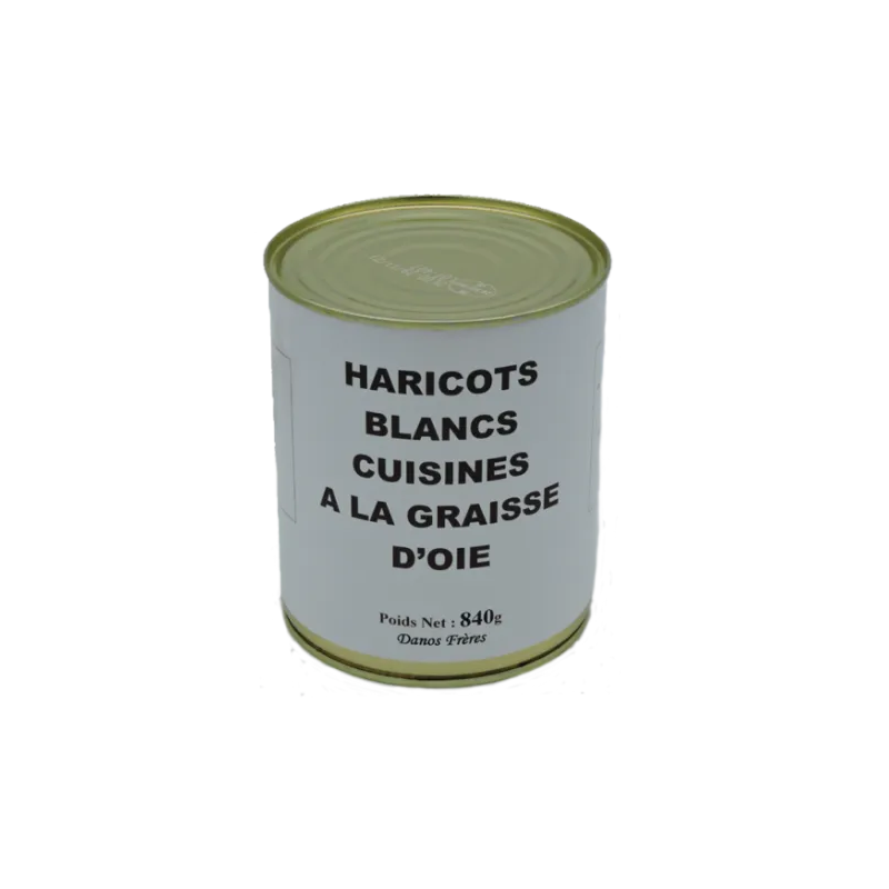 Haricots Blancs à la Graisse d’Oie 420 g – Accompagnement du Sud-Ouest