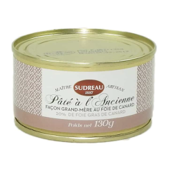 Pâté à l’Ancienne façon Grand-mère au Foie de Canard 20 % – Spécialité Artisanale 180 g